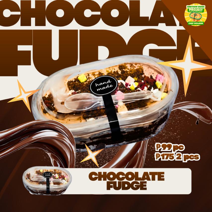 Chocolate Fudge Cake Tub — ₱99 pc / ₱175 2 pcs