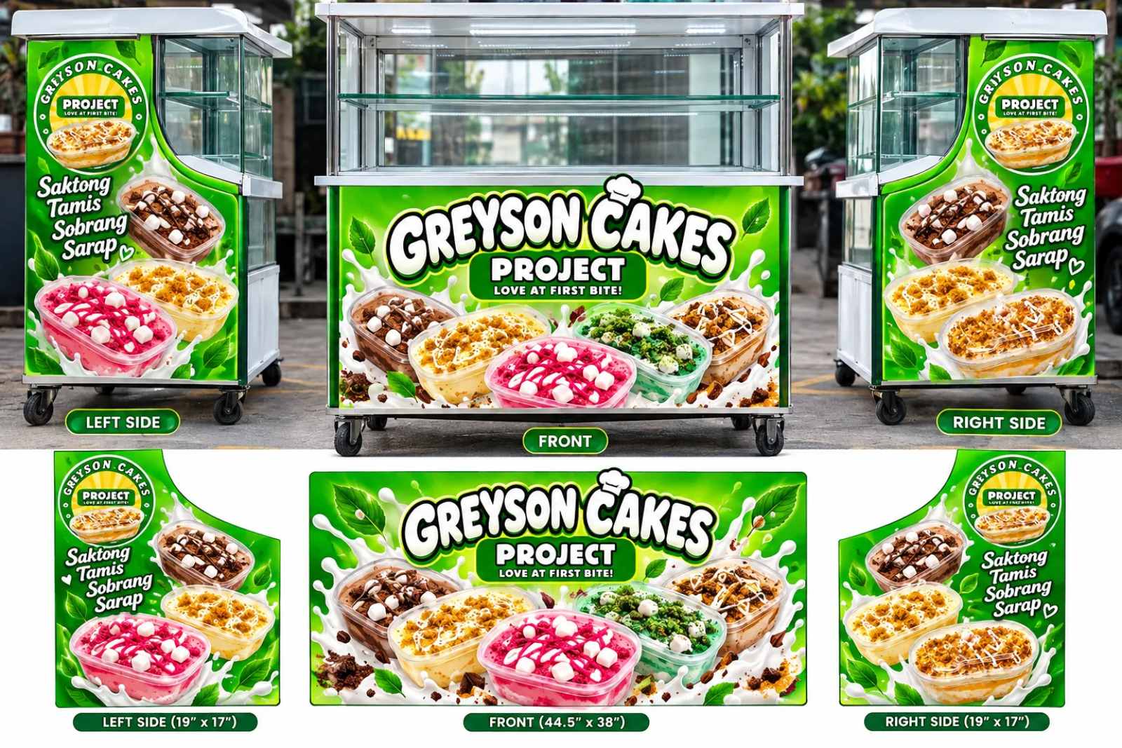 Greyson Cakes Project Glass Display Cart Franchise Package 1