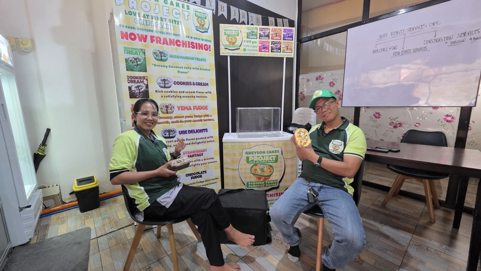 Mr. & Mrs. Juan Ardales and Glory Ardales - Greyson Cakes Franchise Availed